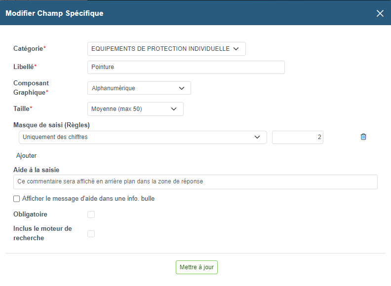 Nicoka SIRH - Configuration de champs sur-mesure