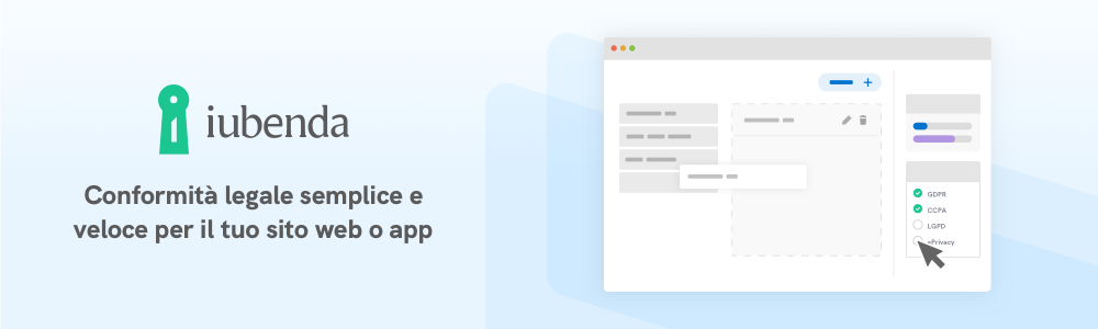 Recensioni iubenda: Conformità legale semplice e veloce per il tuo sito web o ap - Appvizer