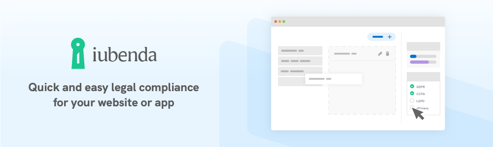 iubenda : Quick and easy legal compliance for your website or app