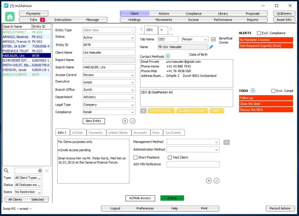 M2Advisor - M2Advisor de pantalla-1