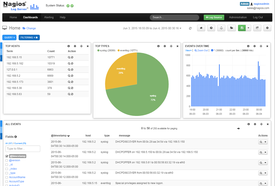 Nagios Log Server - Nagios Log Server-screenshot-1