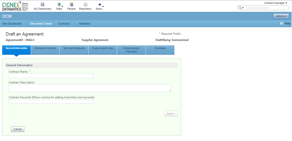 OCM - Contract Management - CMO - Contract Management-screenshot-2