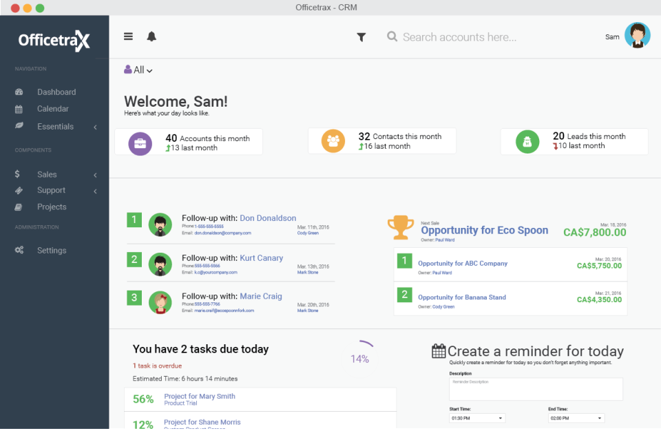 Officetrax CRM - Officetrax CRM-screenshot-0
