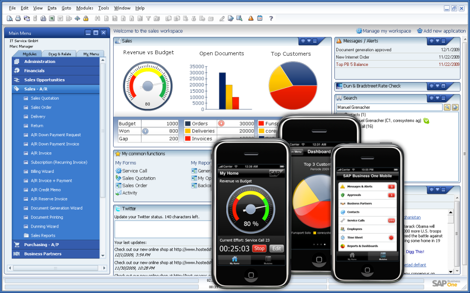 Sap Logiciel Comptable Sap Business One Crm Achats Ventes