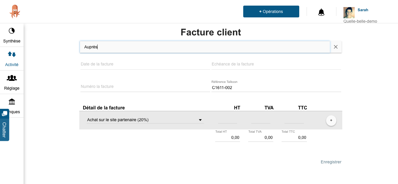 Taïkoon - Add Invoice