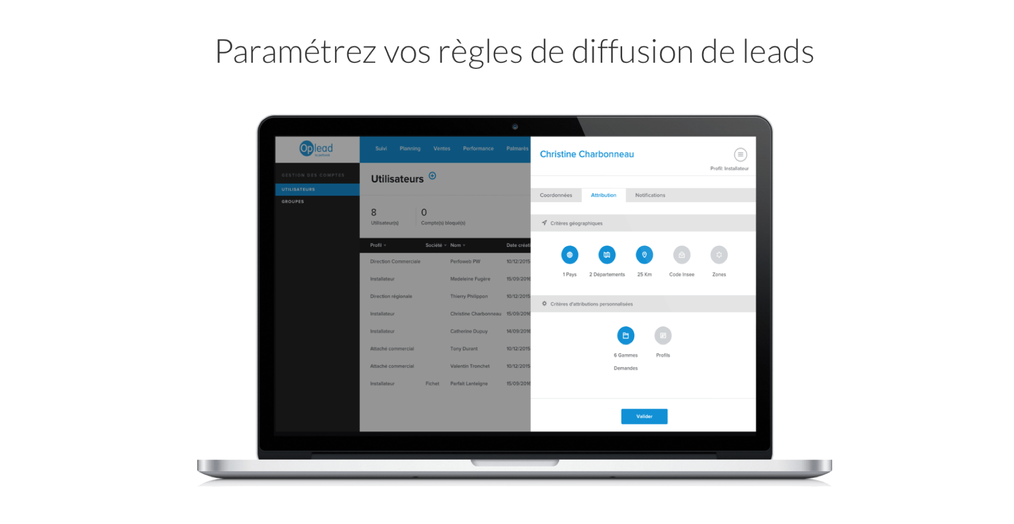 Oplead Lead Management - Lead distribution setup