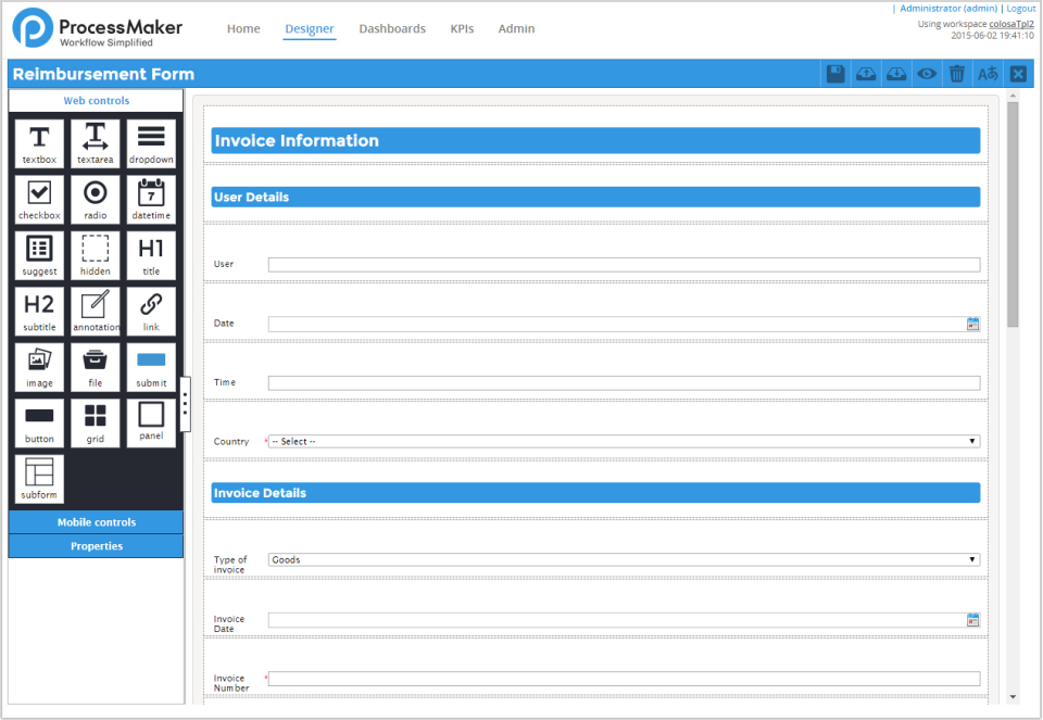 ProcessMaker Workflow Software - ProcessMaker flujo de trabajo del software de pantalla-2