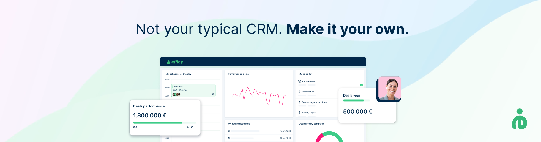 Review efficy Enterprise CRM: CRM and Project Management - Appvizer