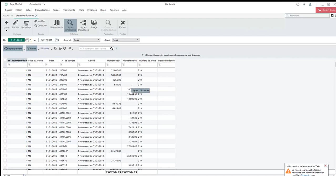 Sage 50 Comptabilité - Saisie des écritures comptables simplifiée et automatisée