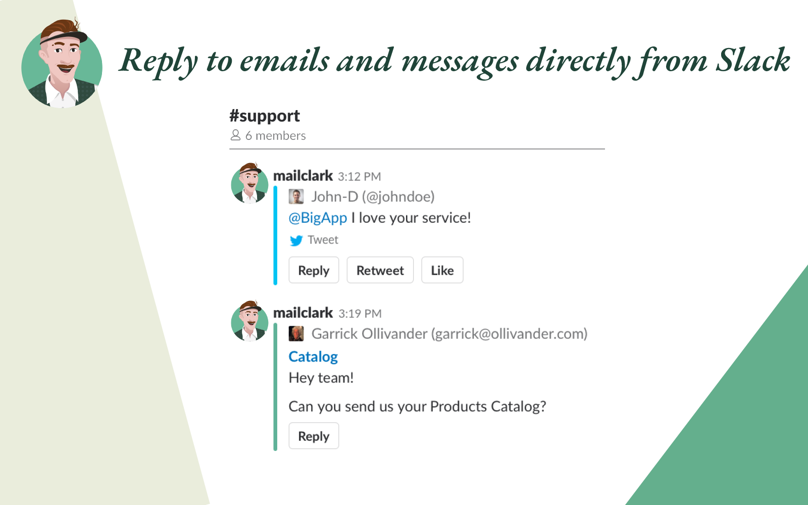 MailClark for Slack & MS Teams - Captura de tela 2