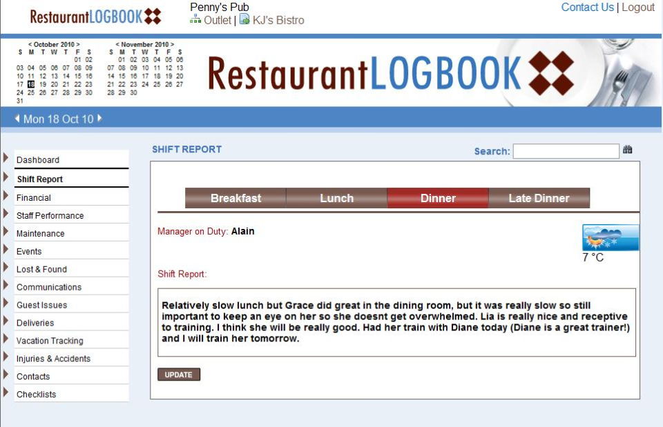 Restaurant LogBook - Restaurant Logbook-screenshot-2