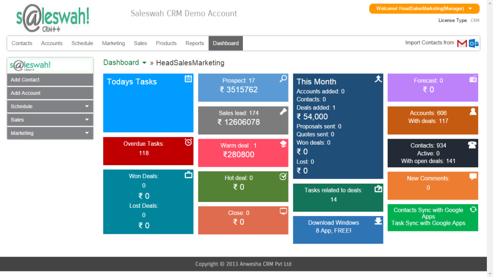 Saleswah CRM - Saleswah CRM-pantalla-0