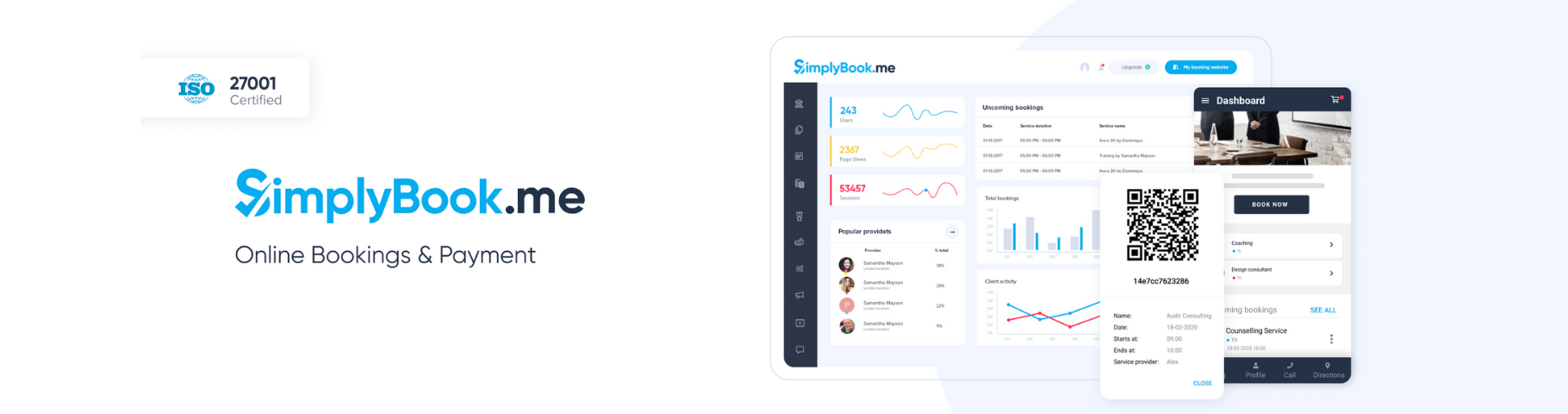 SimplyBook.me : Manage bookings, payments & client communication for SMBs