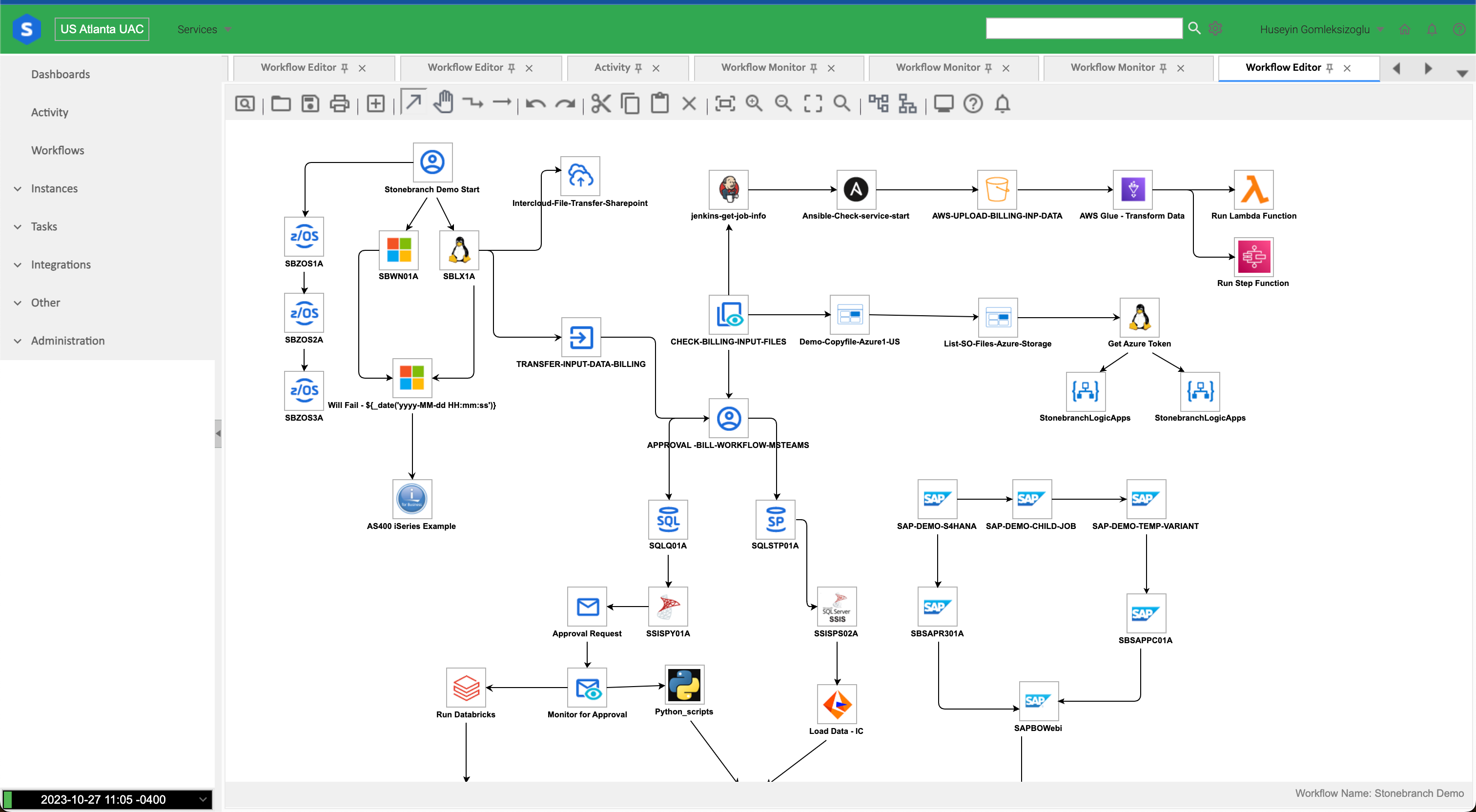 Universal Automation Center - Flux de travail par glisser-déposer