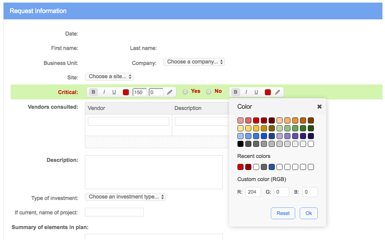 WorkflowGen - Nessun codice di progettazione form