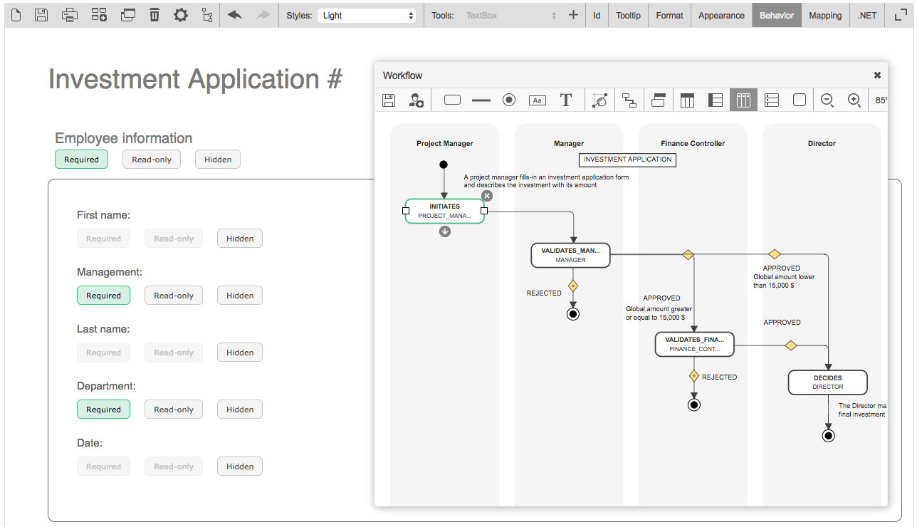 WorkflowGen - Interactive Workflow view