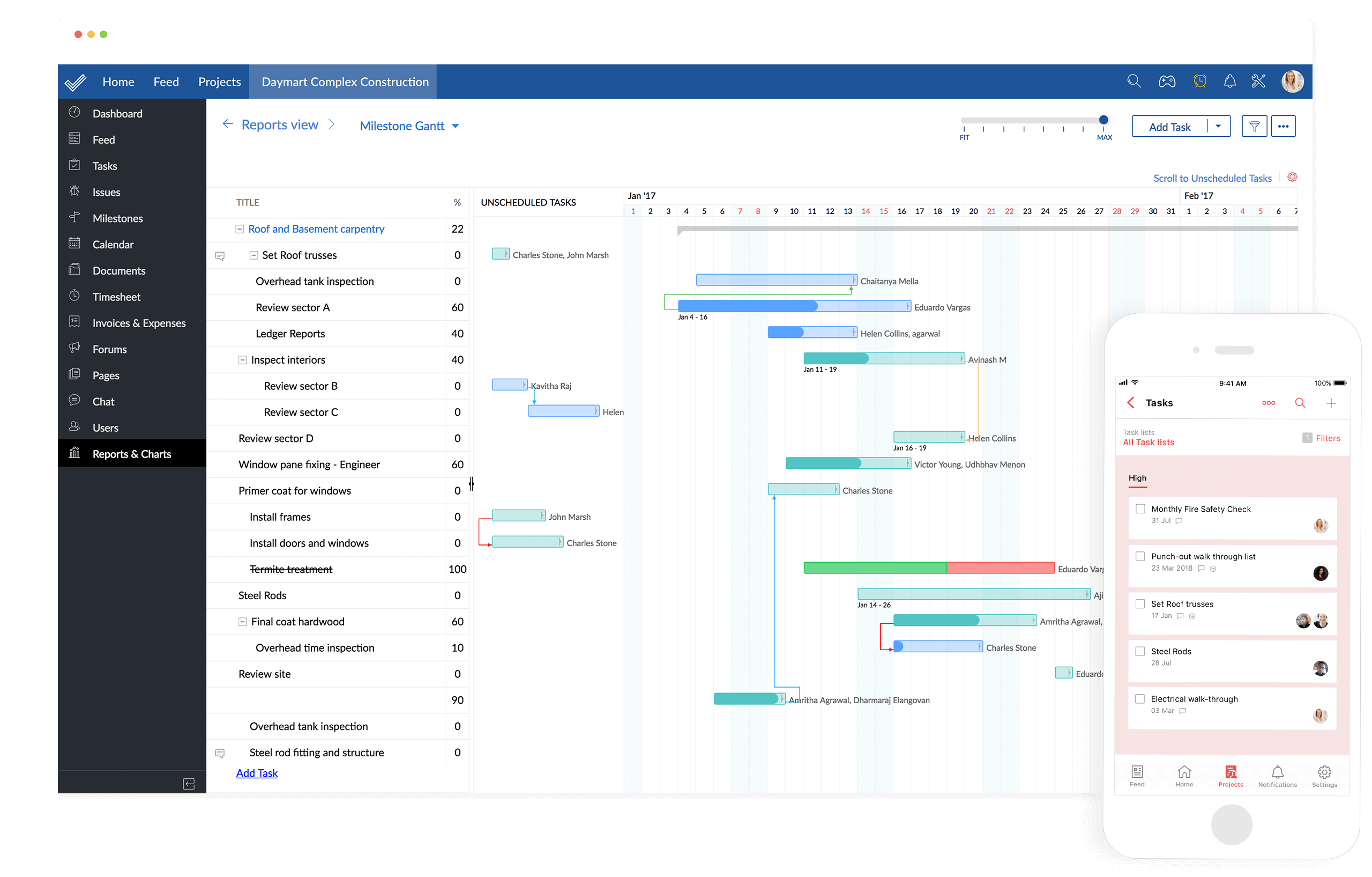 Zoho Projects screenshot