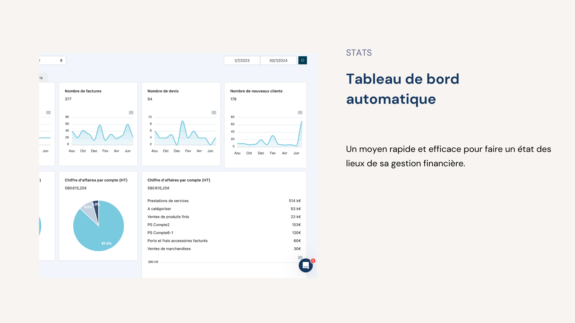 Sinao Comptabilité & Gestion - Rapports détaillés