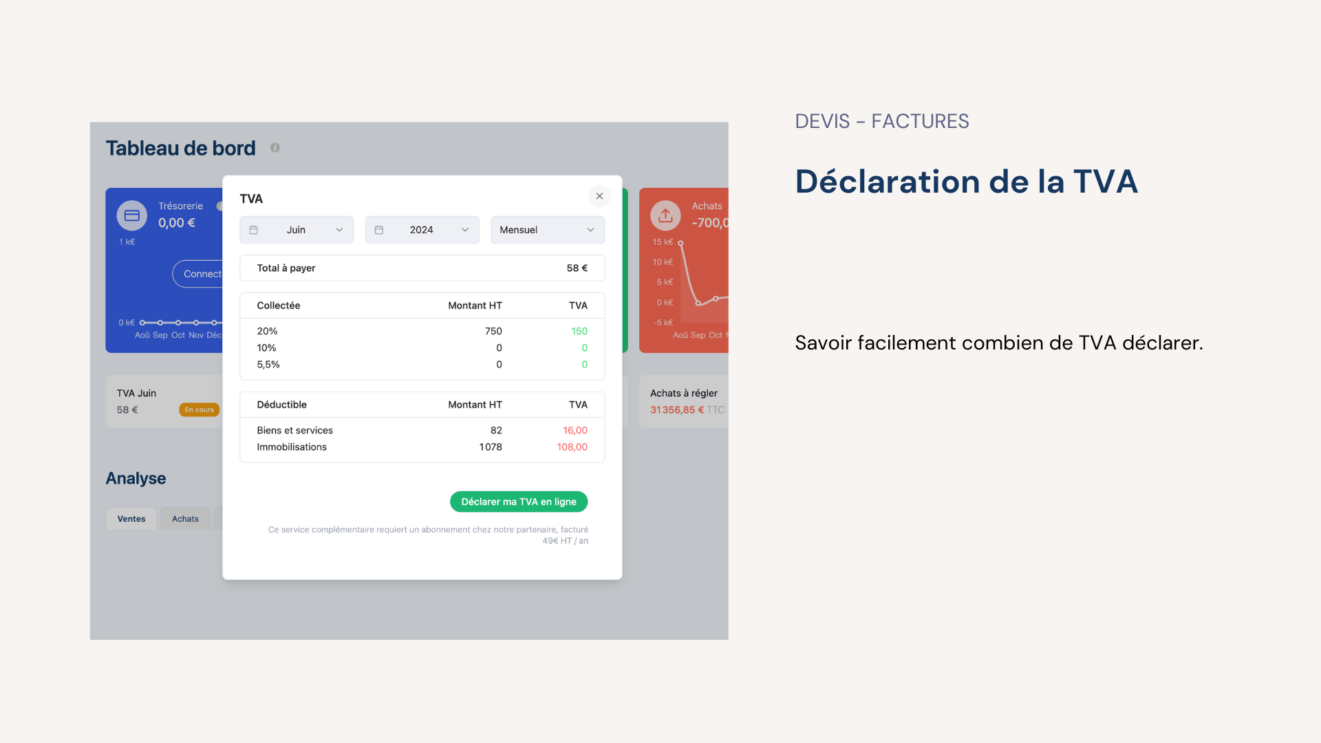 Sinao Comptabilité & Gestion - Déclaration de la TVA