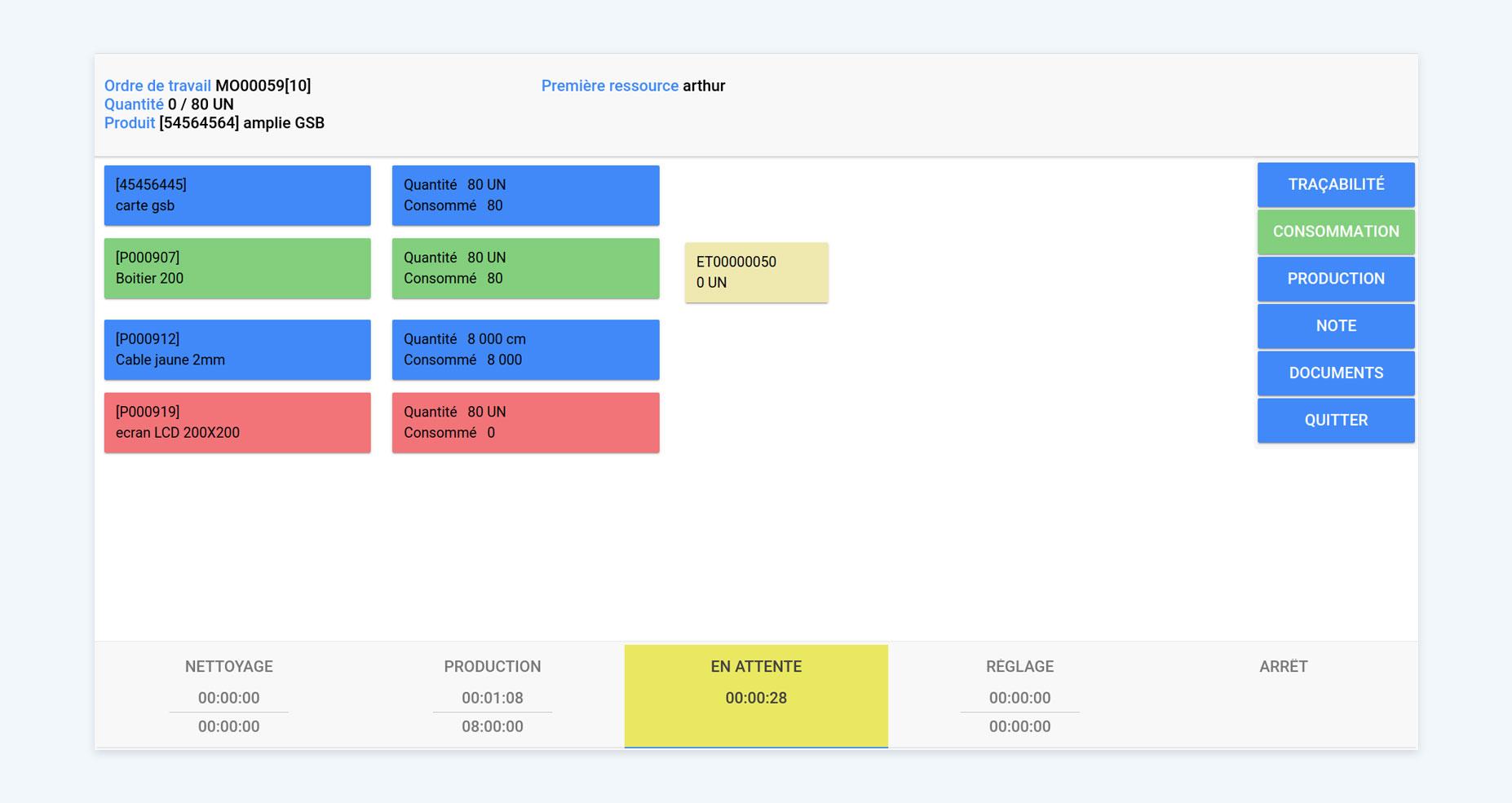 ERP Open-Prod - Capture d'écran 3