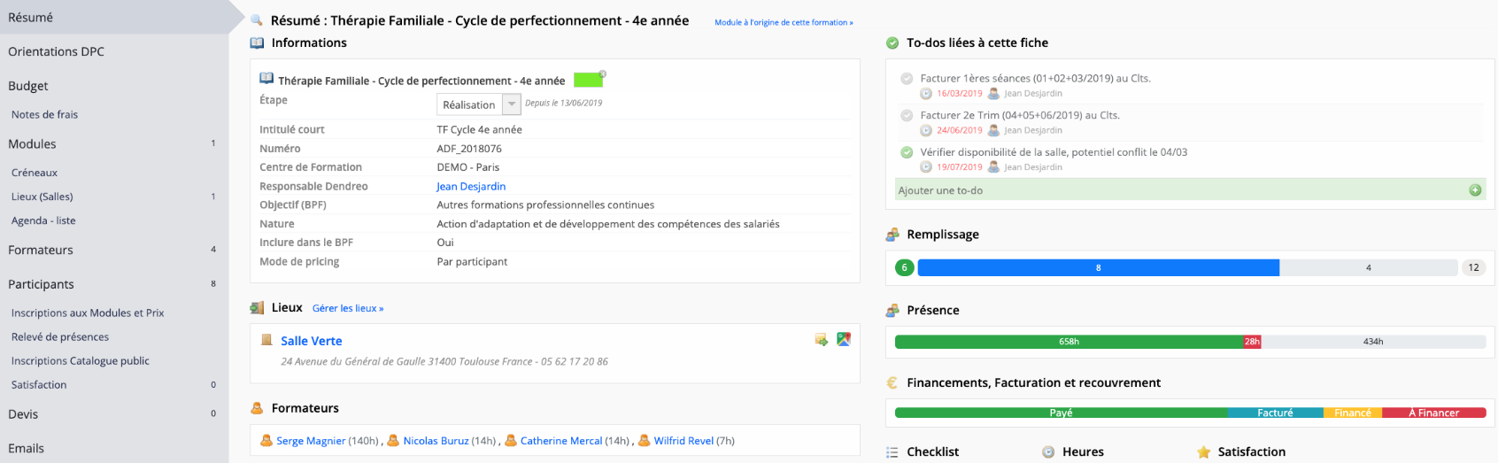 Dendreo : Gestione Efficace delle Risorse Formative