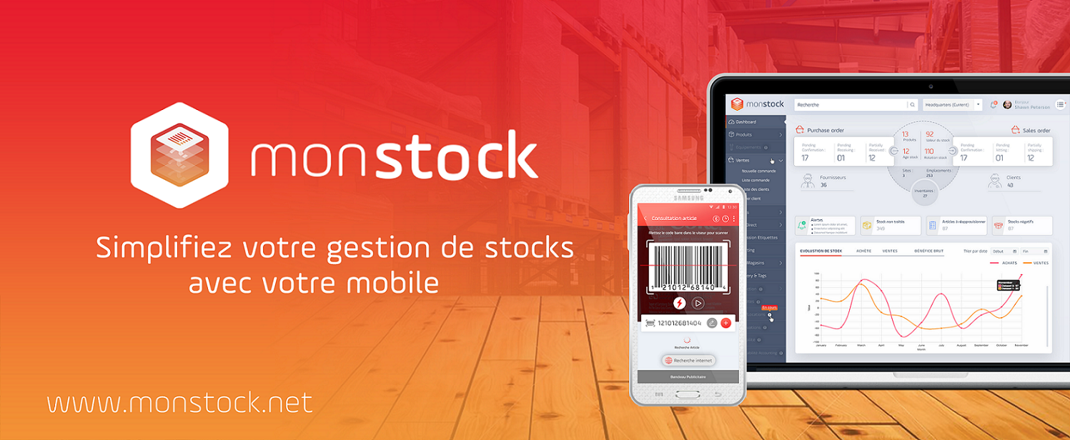 Monstock Gestion de Stock : Revoluciona la gestión de sus inventarios y flujos