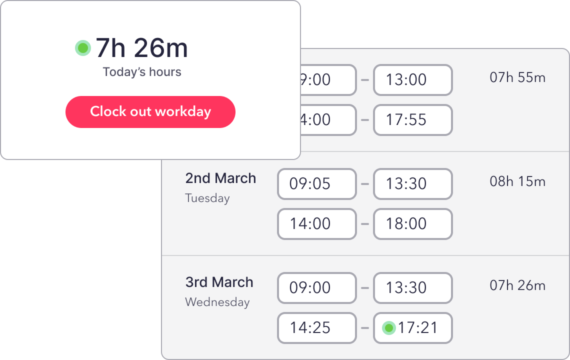 Factorial - Employee Clock in System