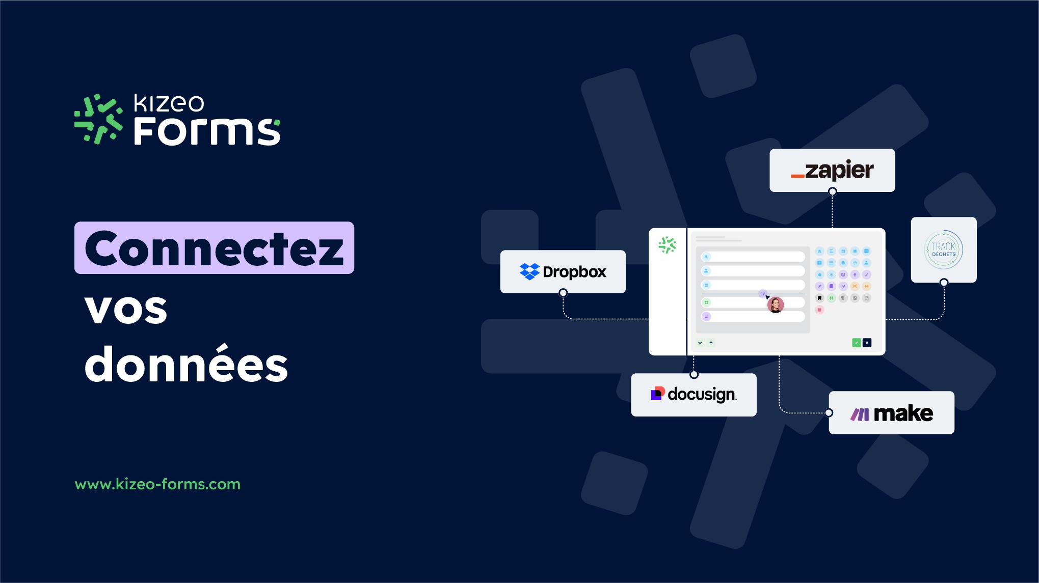 Kizeo Forms - Intégrez vos données collectées à vos logiciels métier.