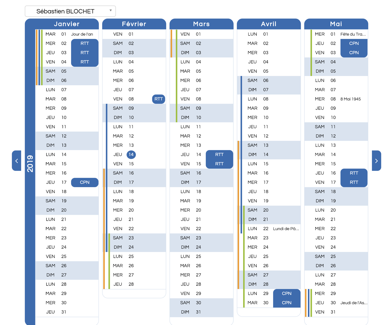 KAMMI Congés et Absences - KAMMI - Congés et Absences-calendrier 1500 large