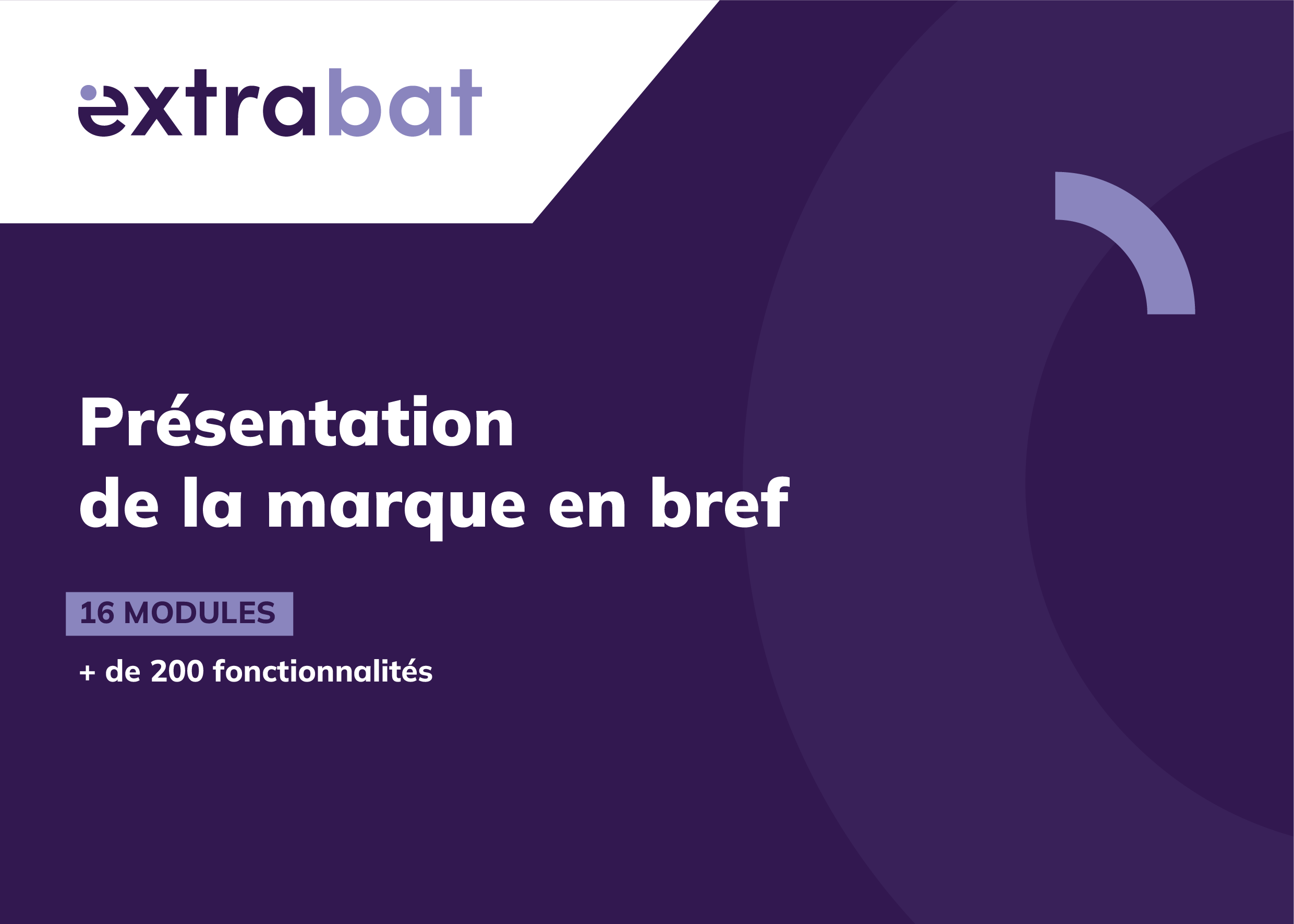 Extrabat : Logiciel de gestion, CRM et ERP pour les TPE/PME