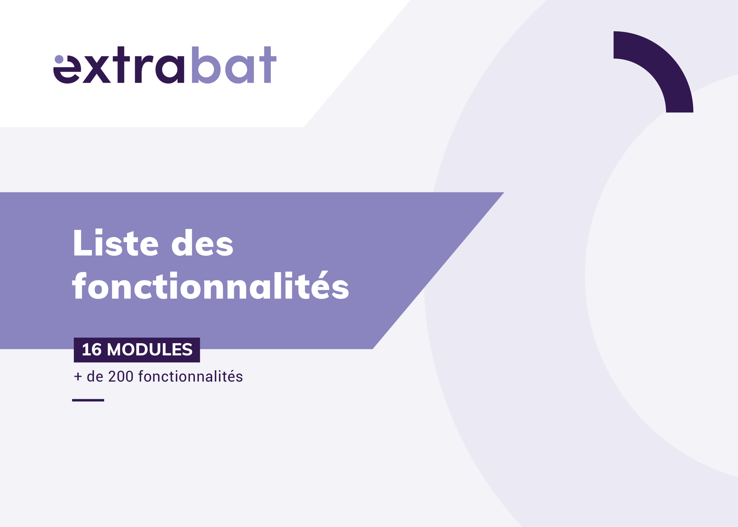 Extrabat : Logiciel de gestion, CRM et ERP pour les TPE/PME