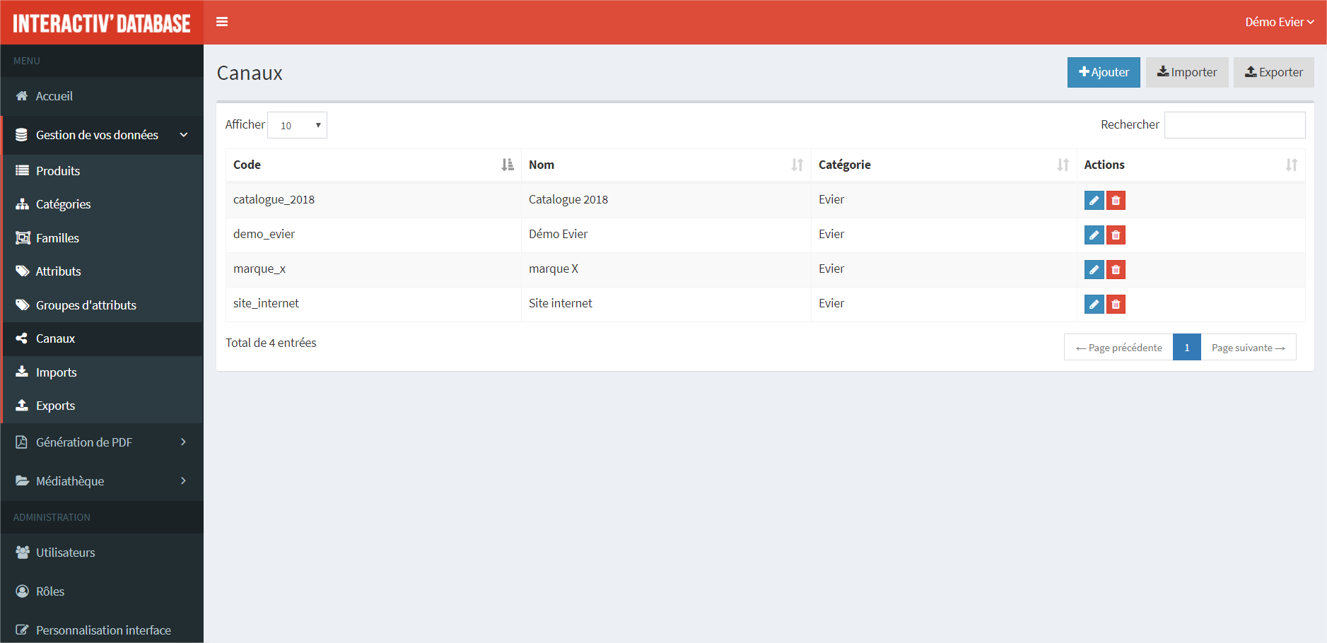 Interactiv' DataBase (PIM) - Screenshot 2