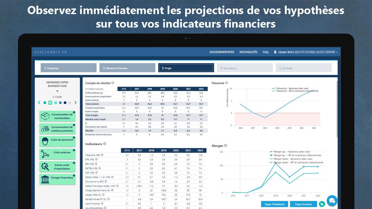 Forekasts - EVALTONBIZ-Sceenshot-Résultats-immediats