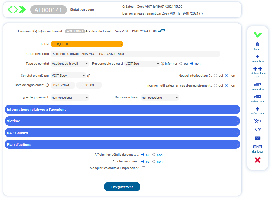 AppQual - Décrivez vos incidents, NC, ...