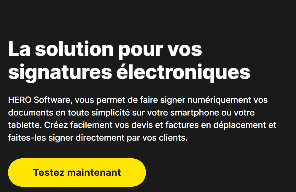 HERO - Signature électronique