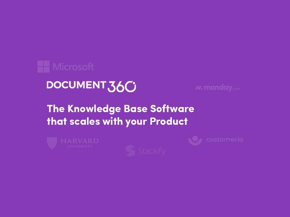 Review Document360: The advanced knowledge base that scales SMBs to enterprises - Appvizer