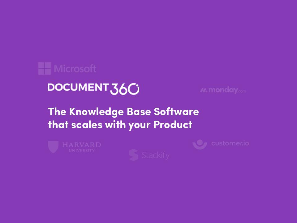 Review Document360: The advanced knowledge base that scales SMBs to enterprises - Appvizer