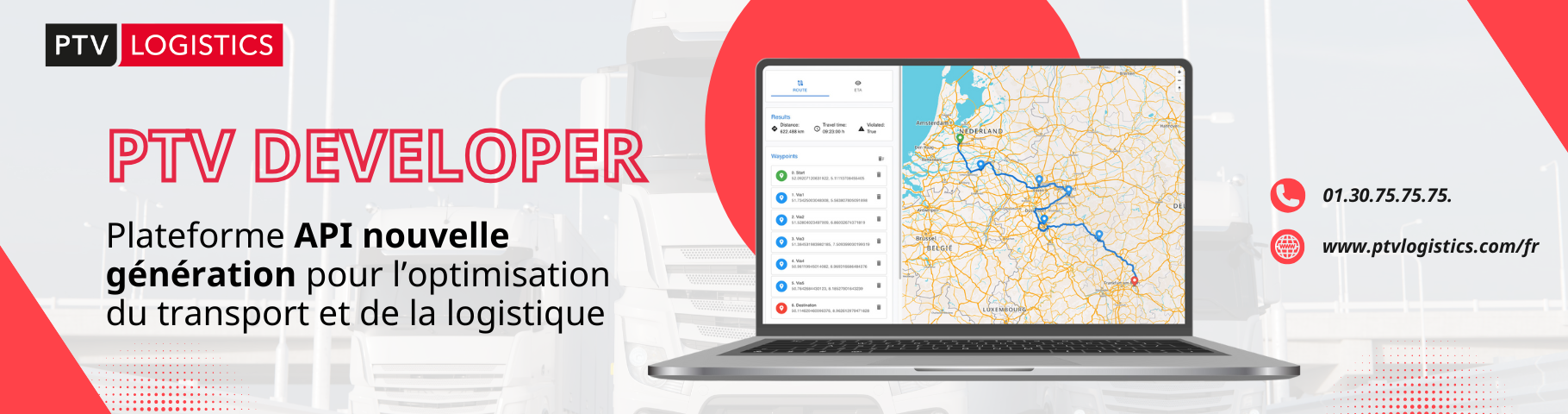 PTV Developer : Plateforme API  pour l’optimisation du transport