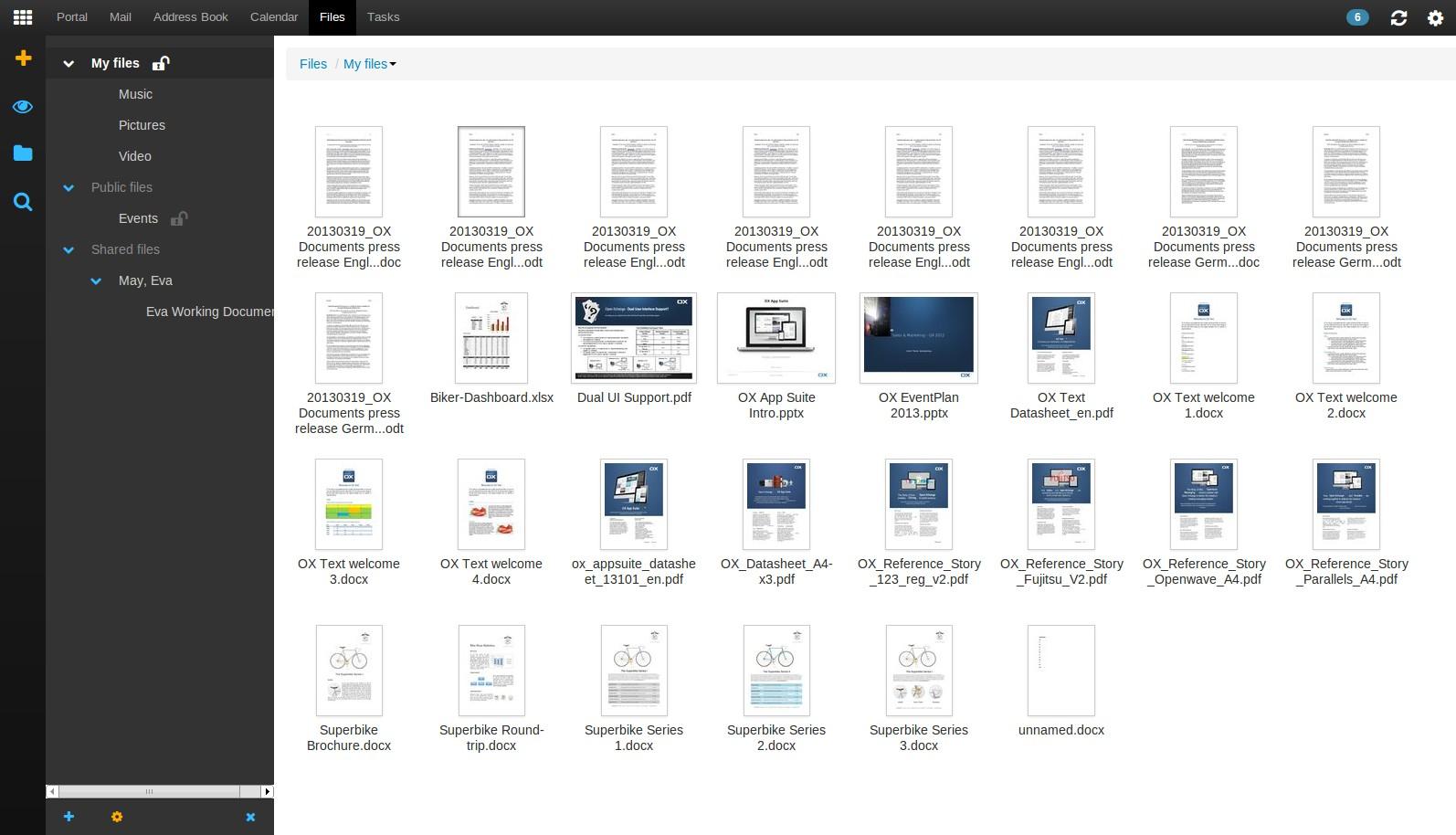 OX App Suite - OX App Suite: Task Manager, Document Sync, Basic knowledge wiki