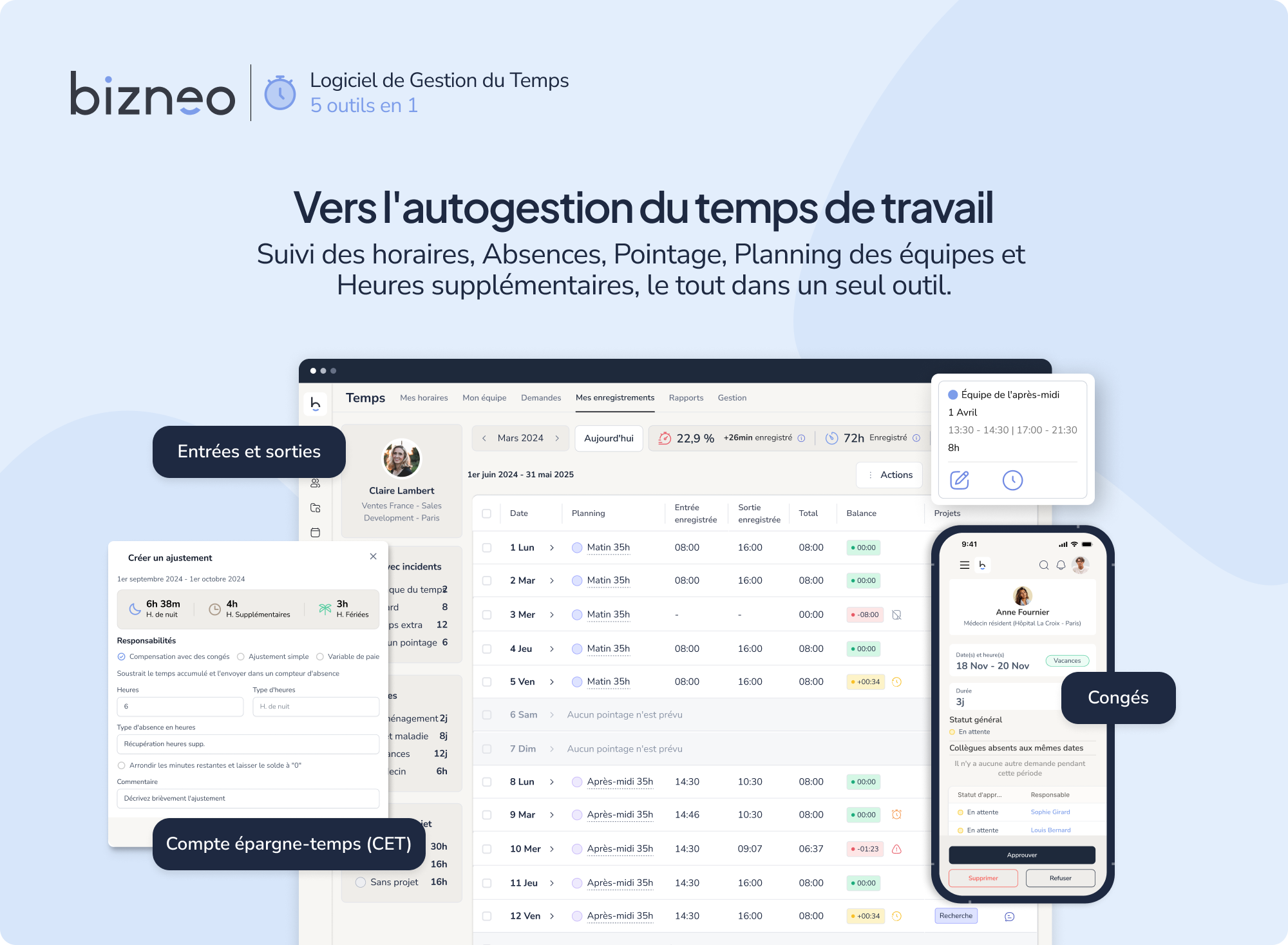 Bizneo Time Manager screenshot