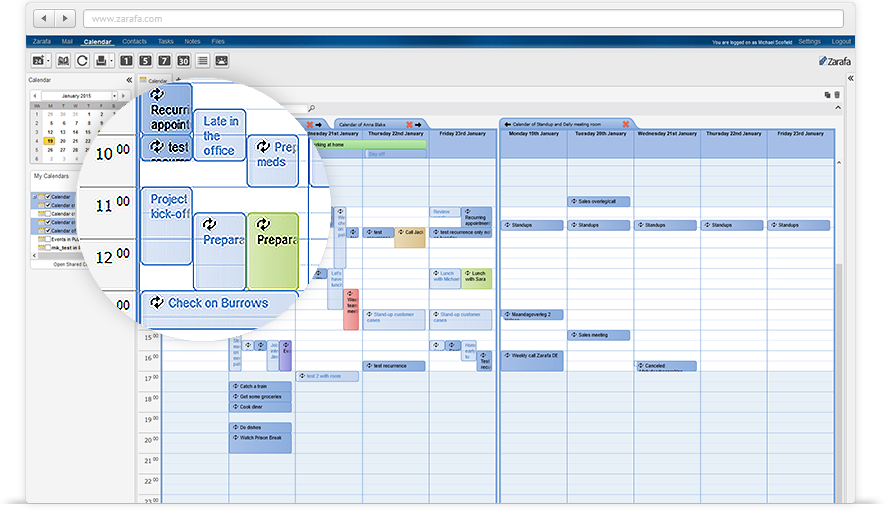 Zarafa - Zarafa: Biblioteca de documentos, calendarios compartidos, Webmail (gestión del correo electrónico)