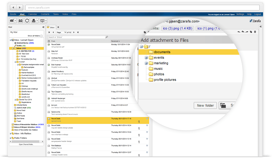 Zarafa - Zarafa: Audio & Video Conferencing, Document Library, Shared Calendars