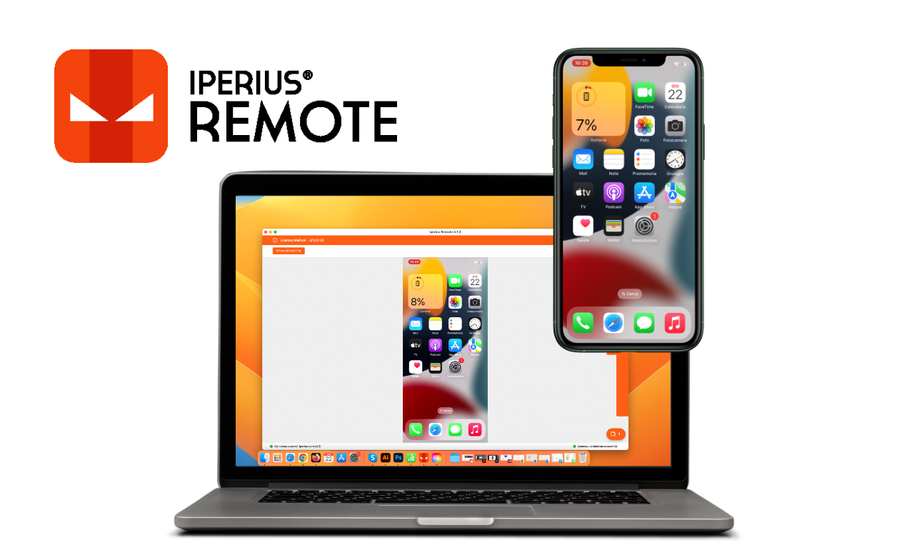 Iperius Remote - Acceso remoto MacBook - iPhone