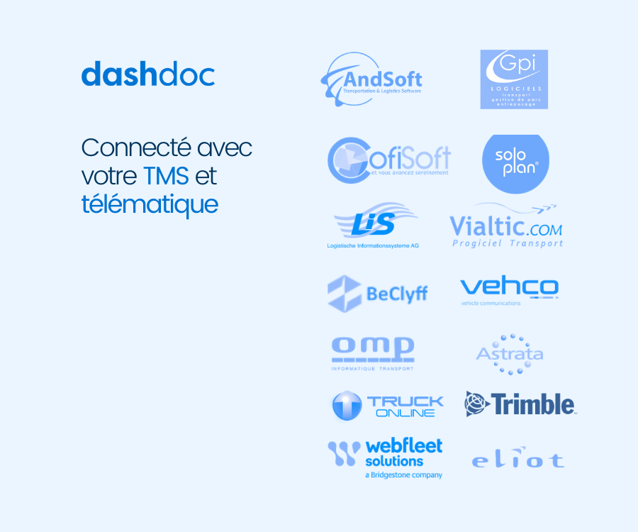 Dashdoc - Dashdoc - Intégrations TMS et télématique