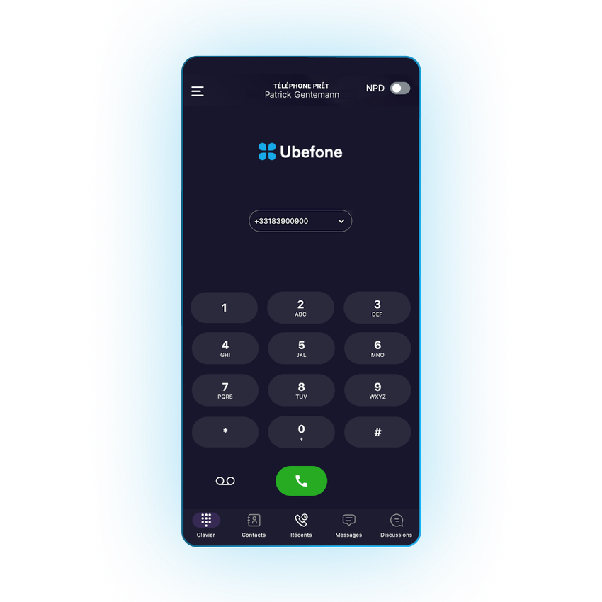 Ubefone - Application de téléphonie sur mobile