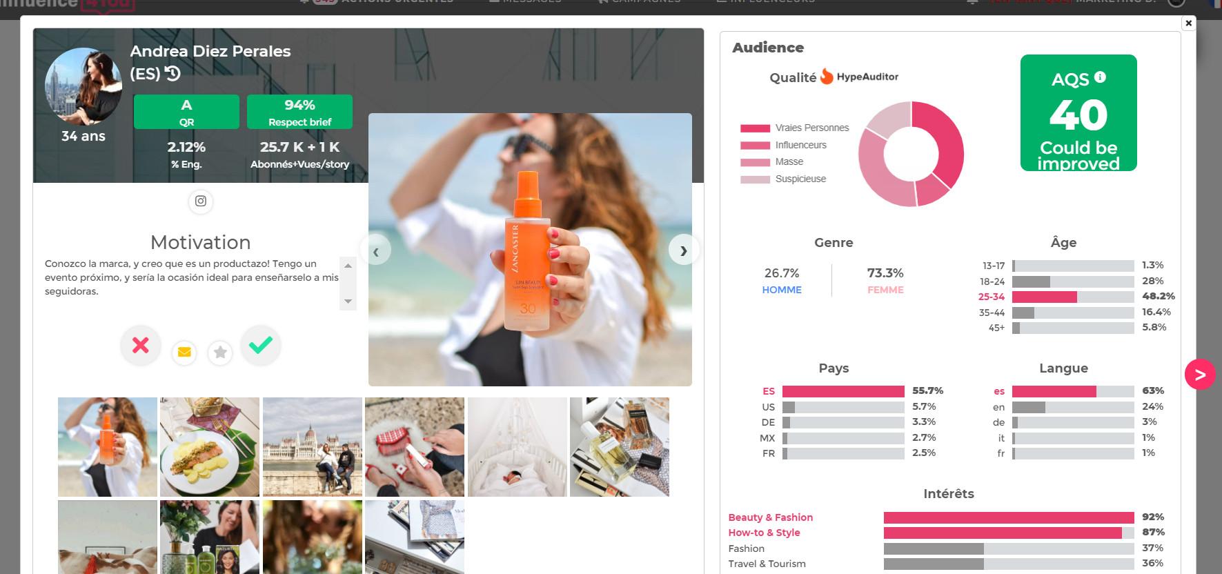 Avis Influence4You : La plateforme à + de 150K influenceurs et 37M de profils - Appvizer