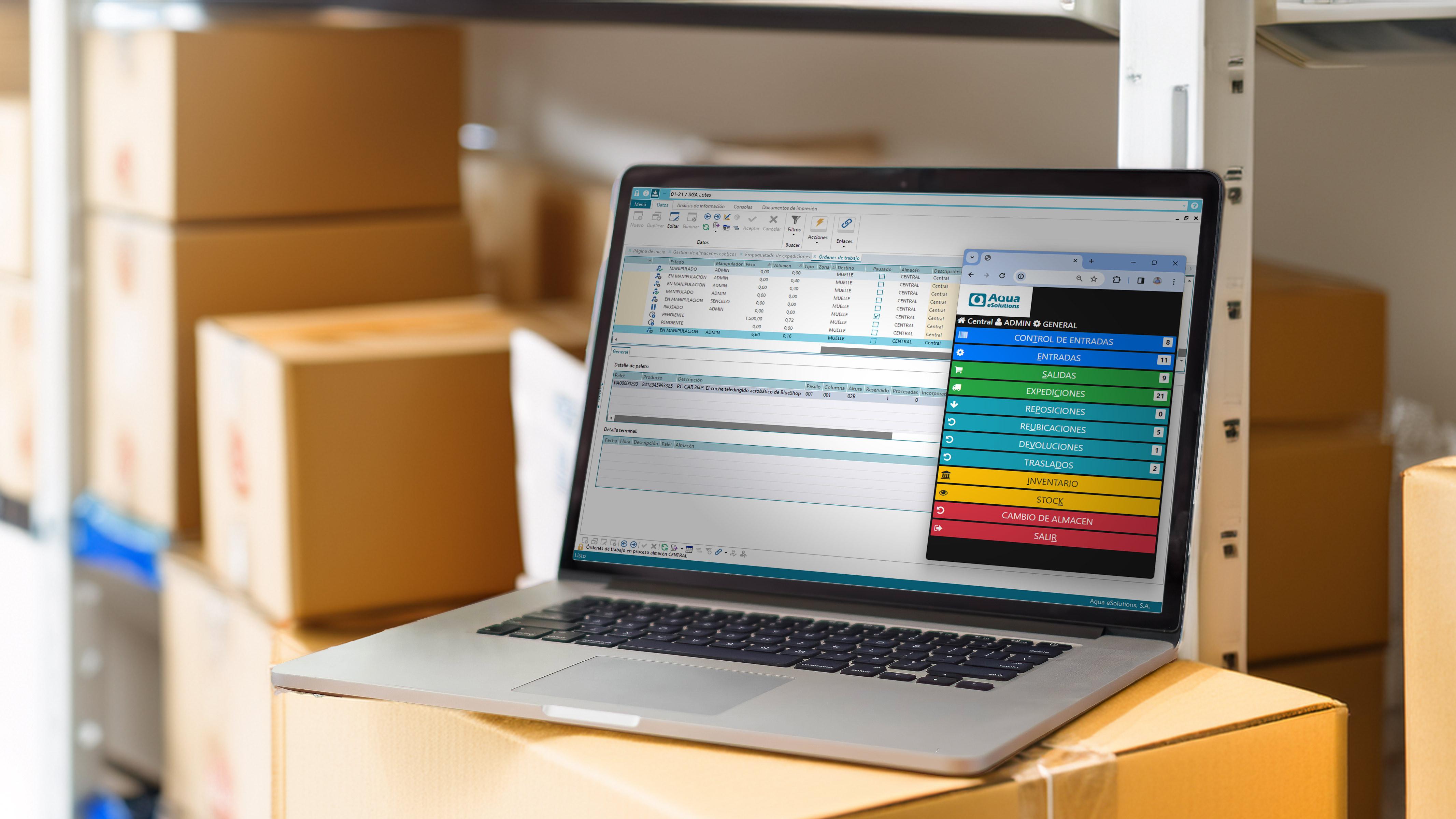 Aqua Intelligent Warehouse : Software de gestión avanzada de almacenes