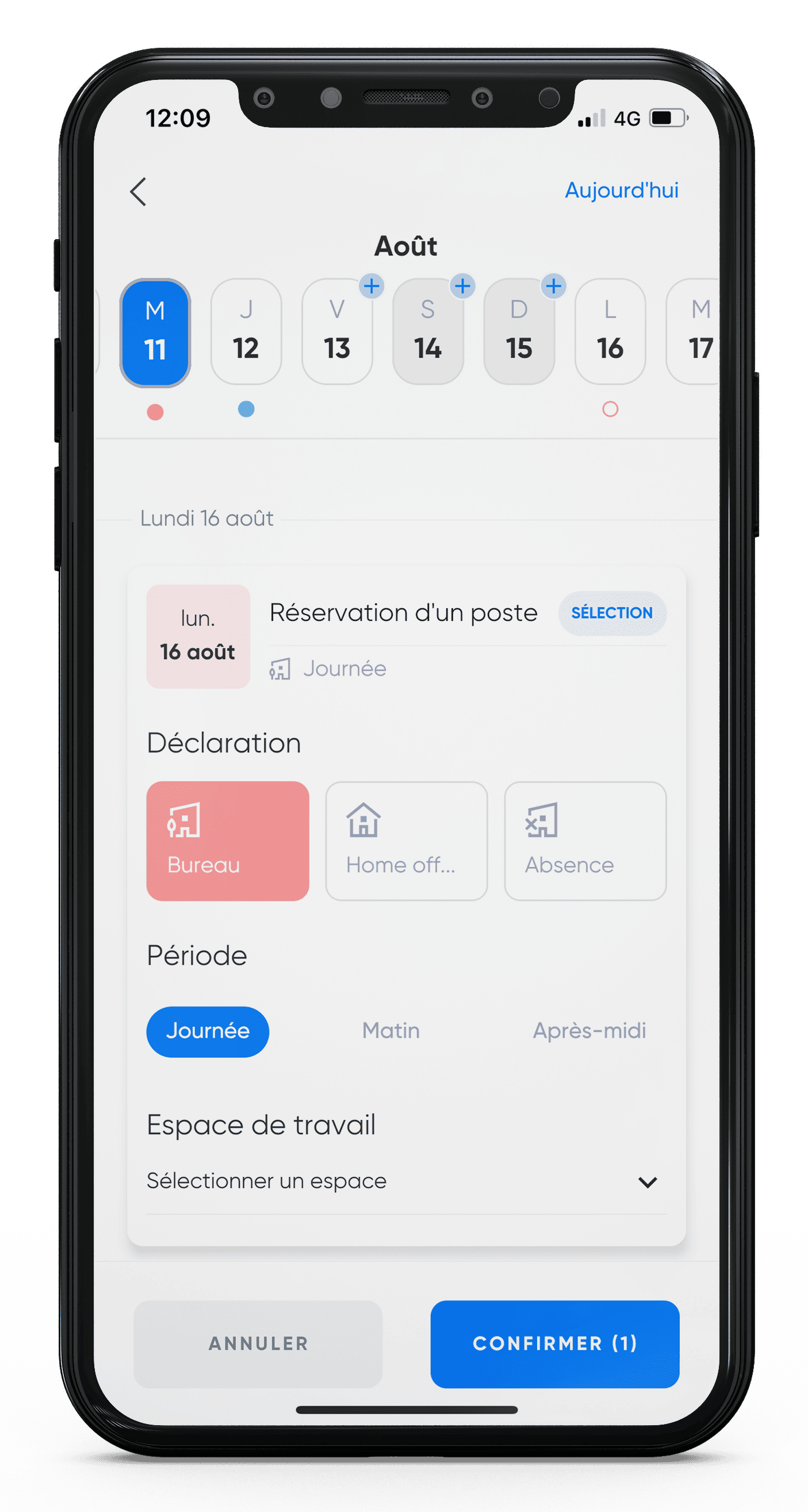 MOFFI - Planning mobile