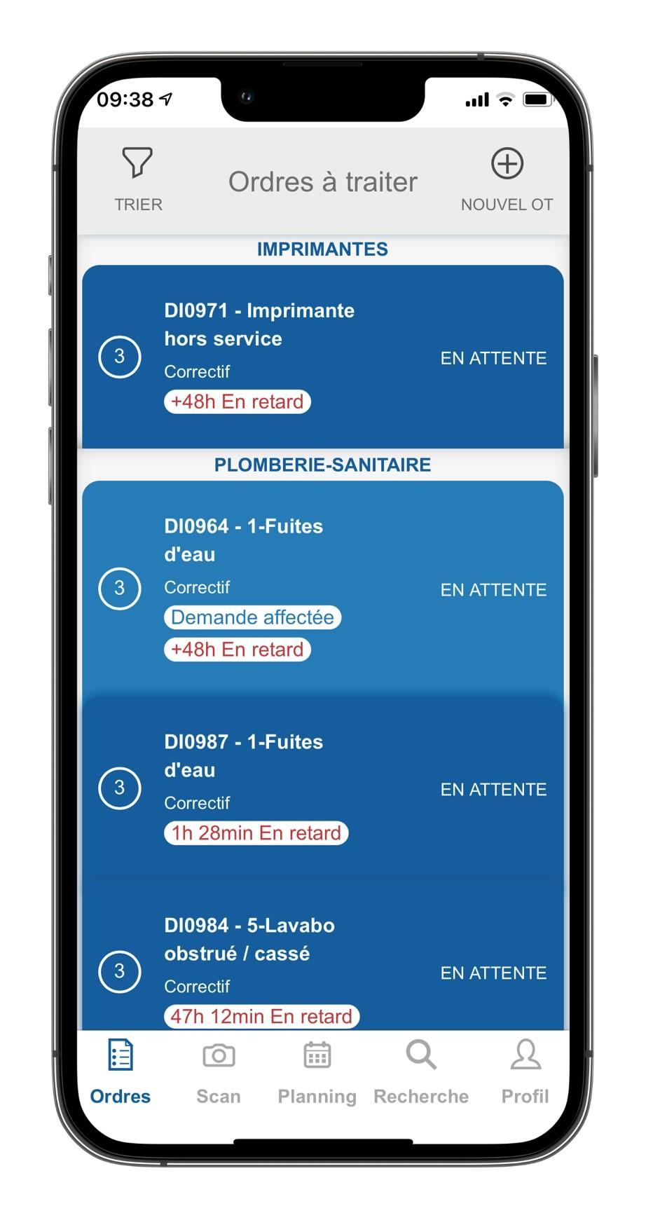 SamFM - Smart'Monitoring, application mobile du superviseur