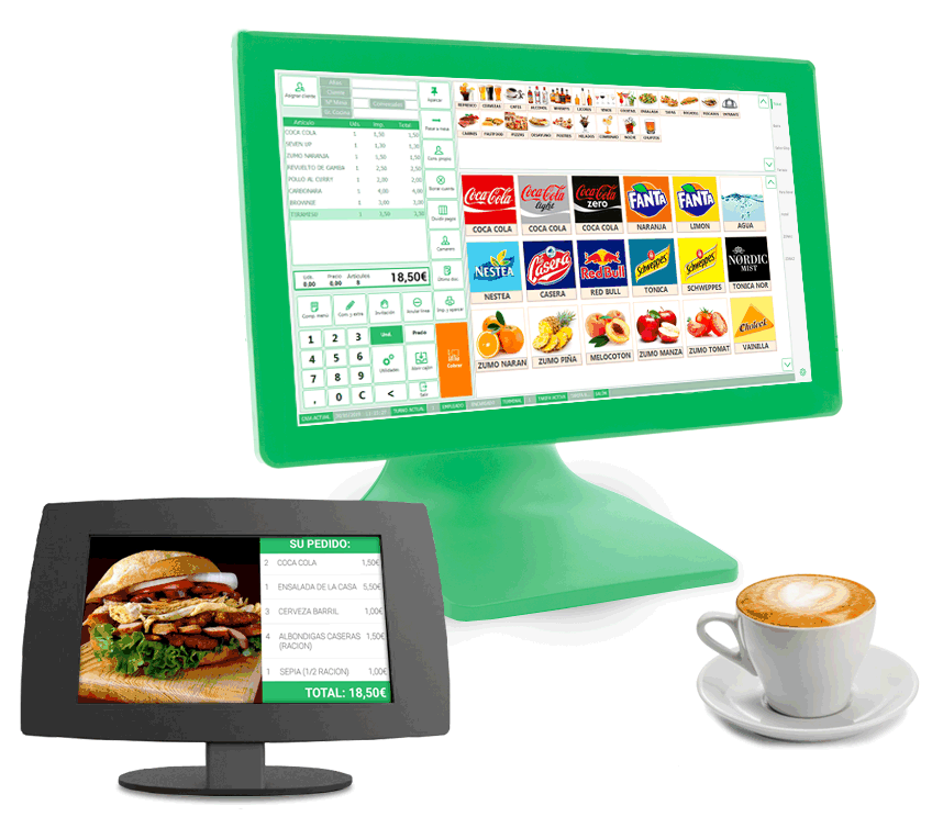 Glop Software Tpv - Tpv Hostelería con Pantalla de Información al cliente (PIC)